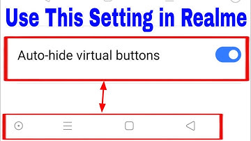 How to enable/use Auto- hide virtual buttons in realme phone।। Auto-hide virtual buttons in realme
