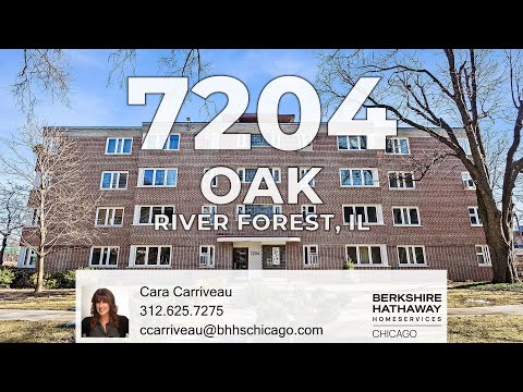 7204 Oak Avenue 1NW, River Forest, IL home video tour