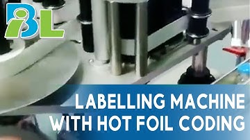 Self-adhesive Labelling Machine with Hot Foil Coding | IBLPL | Pharmaceutical Consumables