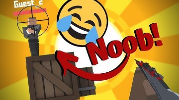 Trolling a noob in krunker XD