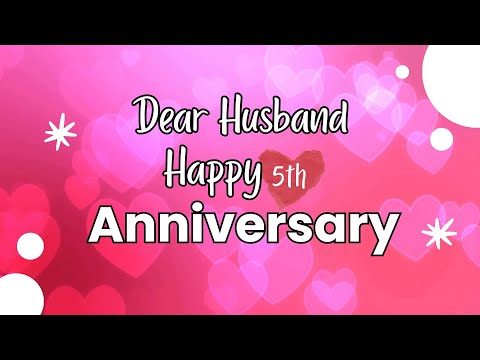 5th anniversary wishes for husband💞