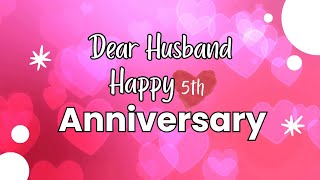 5th anniversary wishes for husband💞