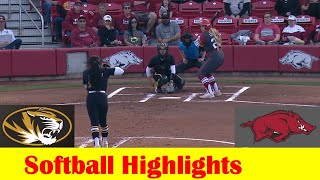 #11 Missouri vs #19 Arkansas Softball Game 1 Highlights, April 5 2024