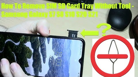 How to remove sd card from galaxy s7 without tool