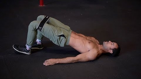 Kick Stand Glute Bridge   Band on Knees