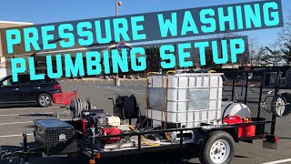 Pressure washer plumbing