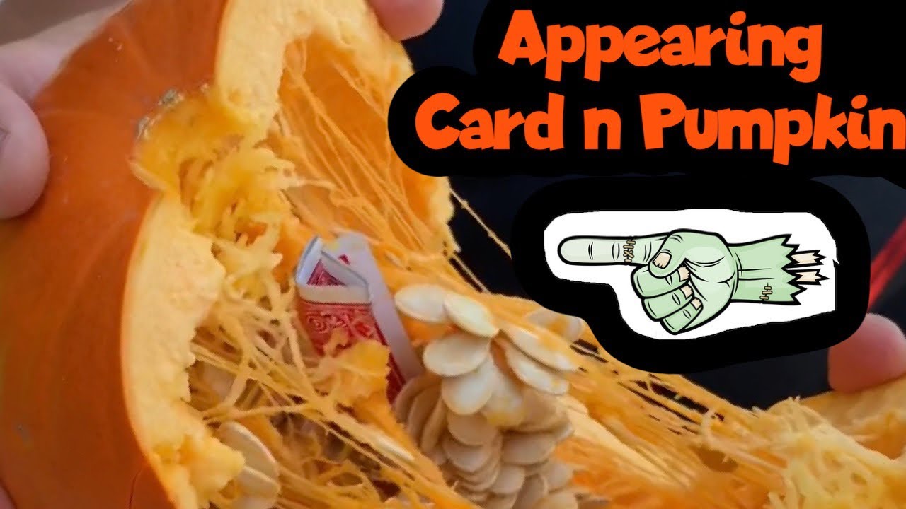 How To Put A Card In A Pumpkin YouTube