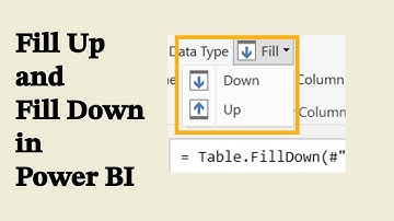 Fill Up/Down in Power BI - Power BI Tips and Tricks