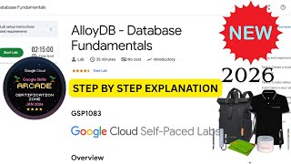 New 2026 Alloydb - Database Fundamentals Google Arcade Certification Zone