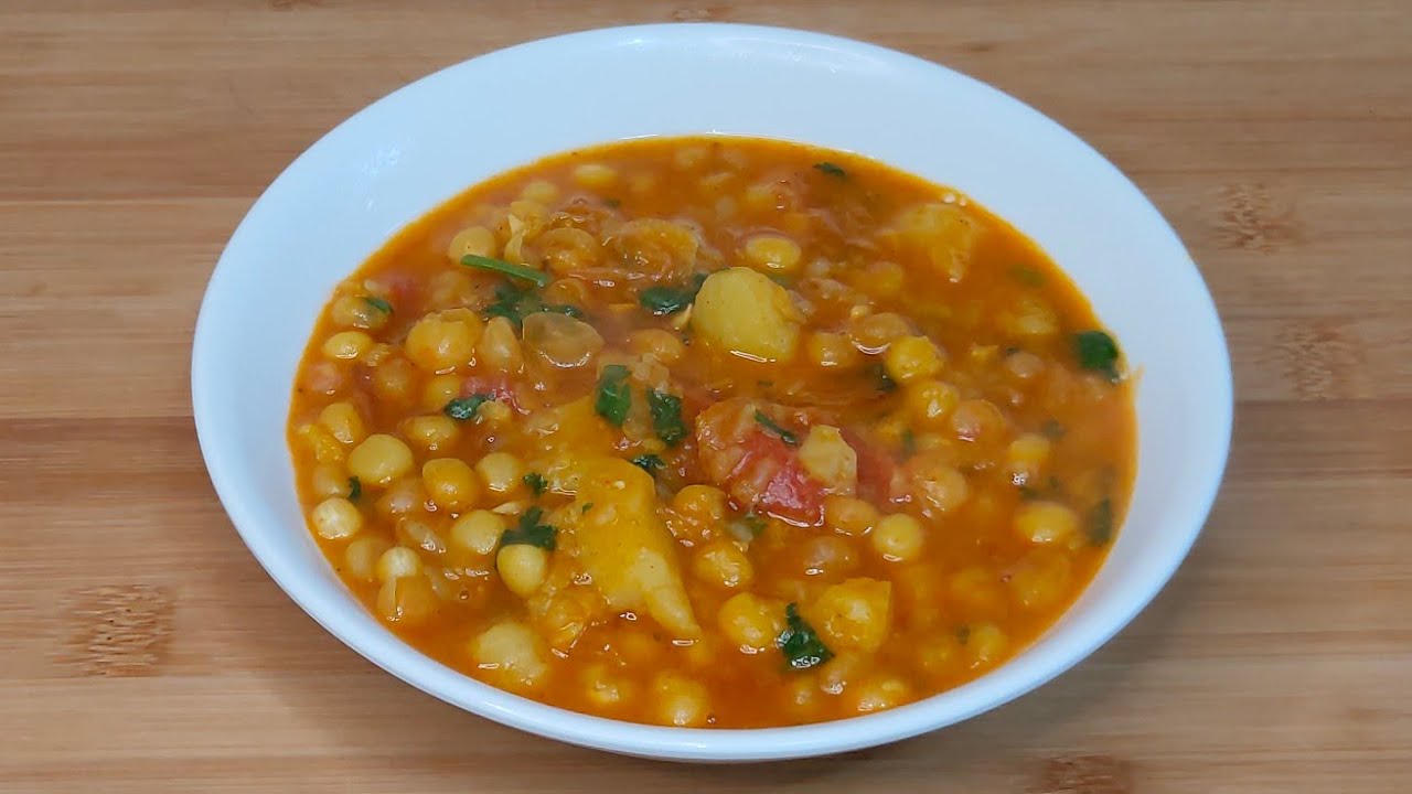 Matar Chana Leh Alu Kanpawlh/Dried Peas & Potato Gravy Recipe/Mizo