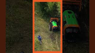 Green Climber TF Forestry Head #forestrymulcher #remotecontrolmower #mulching #slopemower