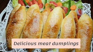 طريقة عمل ألذ فطائر باللحم ?||Meat dumplings?