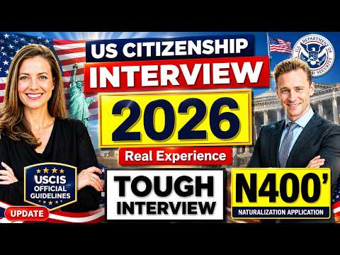 U.S. Citizenship Interview 2026 Practice Small Talk - Real Questions & Sample Answers #n400 #uscis