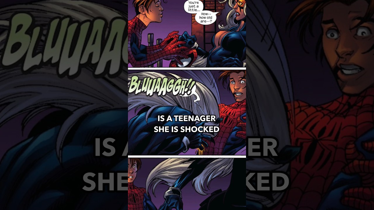 Black Cat Vomits On Spider-Man 