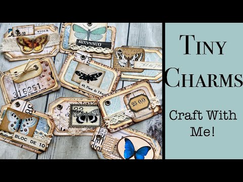 Tiny Charms for Junk Journals, Collage Tags. Craft with me With Anna at  Pink Monarch Prints 