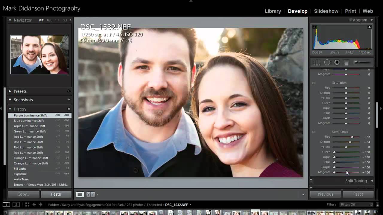 Using HSL in Lightroom 3 Hue Saturation and Luminance