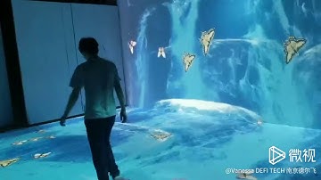 supply interactive floor system Max to 16 projectors about 50 meters