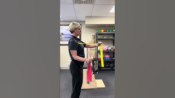 Shoulder external rotation with scapular retraction