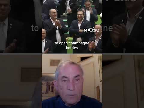 Why did the Israeli Knesset celebrate with champagne after passing execution law?