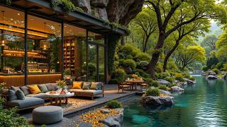 Hidden Rock Shore Cafe Jazz 🍃 Soft Jazz Music & Gentle Water Ripples for Work and Study screenshot 5