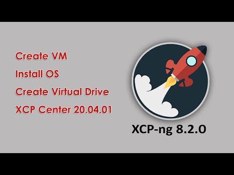 xcp-ng tutorial, XCP-ng 8.2.0, Create Virtual Machine, Install Windows 10 , XCP Center  20.04.01