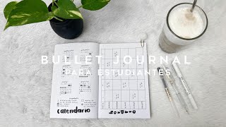 Bullet journal para ESTUDIANTES: ORGANIZA FÁCIL tu SEMESTRE / pocos materiales ✨ thelma study