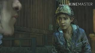Violet is afraid of the witch