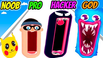 NOOB vs PRO vs HACKER vs GOD - Hopping Heads