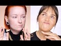 MAXINECZKA robi mi tutorial makijażu 😲 Tylko ze słuchu!
