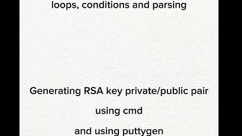Loops, conditions and parsing
