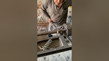 The Art of Spring Making on a Lathe #shorts