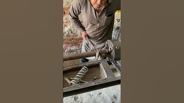 The Art of Spring Making on a Lathe #shorts