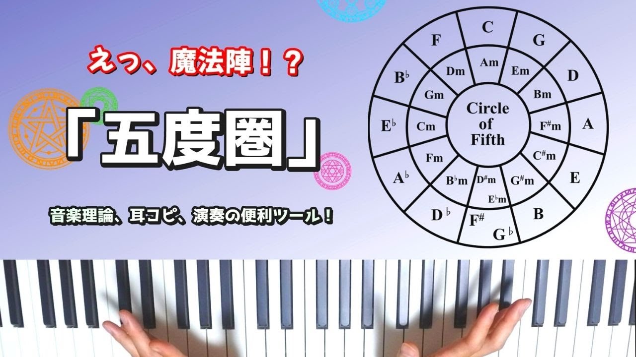 音楽の便利ツール!『五度圏』についてわかりやすく解説! - YouTube