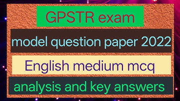 gpstr paper 2 question paper 2022 maths questions english medium mcq analysis and key answers 