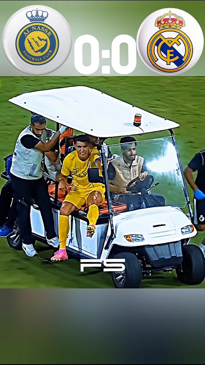 Ronaldo Injury || Al nassr vs real Madrid Ronaldo vs vini jr who is the boss #football #ronaldo