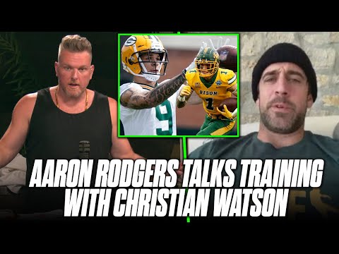 Aaron Rodgers Tells Pat McAfee How Training With Young Offense Has Been