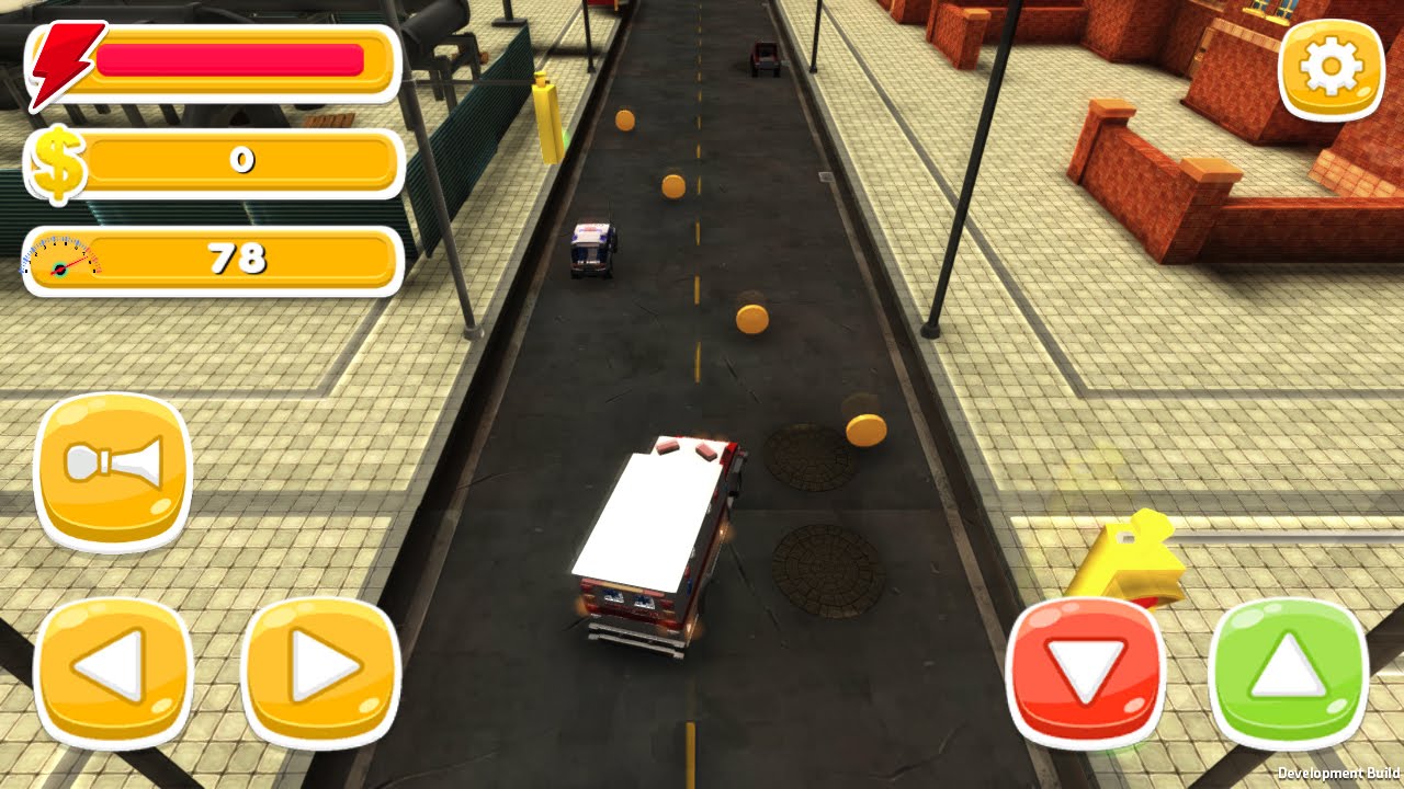 Toy Car Simulator Highway Mode Playing with Ambulance Rescue AMR