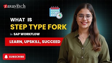 What is Step Type Fork in SAP Workflow | ZaranTech