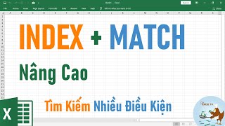 Cách sử dụng hàm index và match nâng cao trong excel