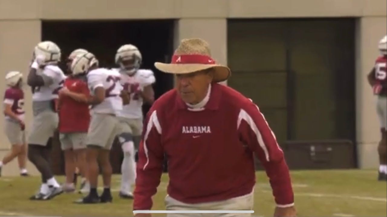 Alabama football practice ahead of Rose Bowl matchup against no. 1