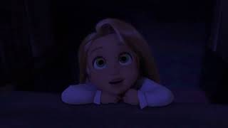 Innocent Rapunzel looking at lanterns | Tangled | Walt Disney Movie