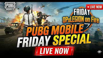 FRIDAY SPECIAL LIVE 🔴 Full Rush Gameplay! 🚀 Conqueror I PUBG Mobile Live #pubgmobilelive #pubgmobile