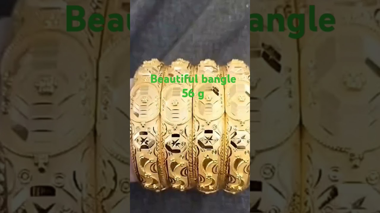 22k Gold bangles ❤️✨ new fancy design 