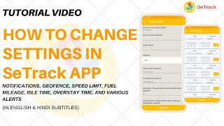 How to change SETTINGS in app | Easy Tutorial | Tracking Software for Vehicle | SeTrack GPS screenshot 3