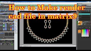 Rhino matrix class #68 |How to Make render cad file in matrix9 Tutorial/ Jewelry Animation Rendering