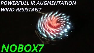 Vortex ring burner with IR augmentation