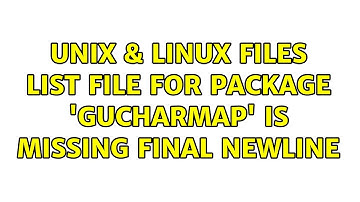 Unix & Linux: files list file for package 