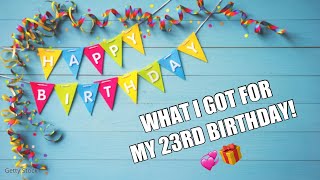 WHAT I GOT FOR MY 23RD BIRTHDAY! (Clothing, accessories + more)