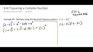 8.8.f Squaring a Complex Number