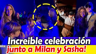 Así fue la INCREIBLE celebración de Shakira y Bizarrap junto a Milan y Sasha en los Latin Grammy
